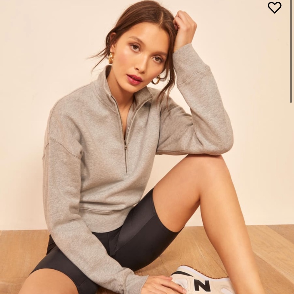 Reformation Marla Zip Sweatshirt